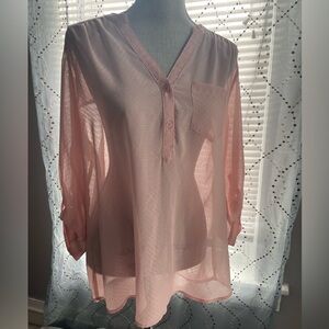 Maurice’s Sheer Pink Blouse